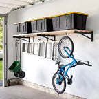 StoreYourBoard 2' x 8' DIY Wall Shelf Brackets | Heavy Duty Garage Wall Shelf
