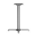 Pied en X pour table de restaurant, 56 x 56 cm, avec colonne de 7,6 cm de diamètre, hauteur standard