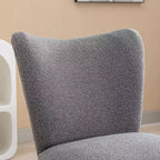 Chaise d'appoint moderne sans accoudoirs, chaise d'appoint rembourrée avec pieds en bois pour salon, chambre, bureau, hôtel