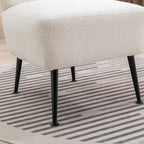 Chaise d'appoint moderne sans accoudoirs, chaise d'appoint rembourrée avec pieds en bois pour salon, chambre, bureau, hôtel