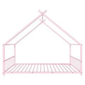 Twin Size Montessori Floor Bed Metal House Bed Frame For Kids