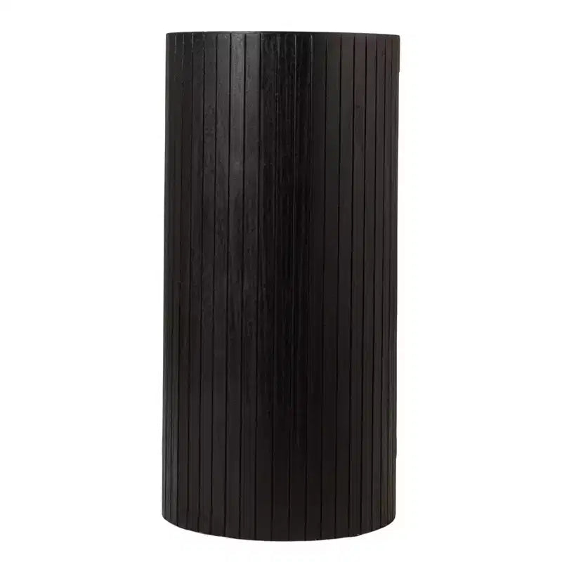 Modern Black Rounded-Edge Console Table