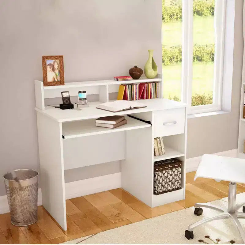 Modern Computer Desk with Storage, Adjustable Shelf for Home Office and Gaming