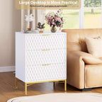 Commode Moderne à 3 Tiroirs - Grand Meuble de Rangement pour Chambre et Salon