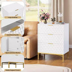 Commode Moderne à 3 Tiroirs - Grand Meuble de Rangement pour Chambre et Salon