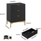 Commode Moderne à 3 Tiroirs - Grand Meuble de Rangement pour Chambre et Salon