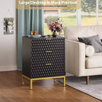 Commode Moderne à 3 Tiroirs - Grand Meuble de Rangement pour Chambre et Salon