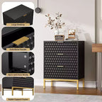 Commode Moderne à 3 Tiroirs - Grand Meuble de Rangement pour Chambre et Salon