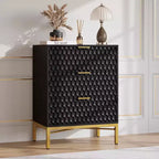 3-Drawer Modern Dresser - Wide Top Storage Chest for Bedroom & Living Room