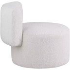 Fauteuil d'appoint en tissu bouclé