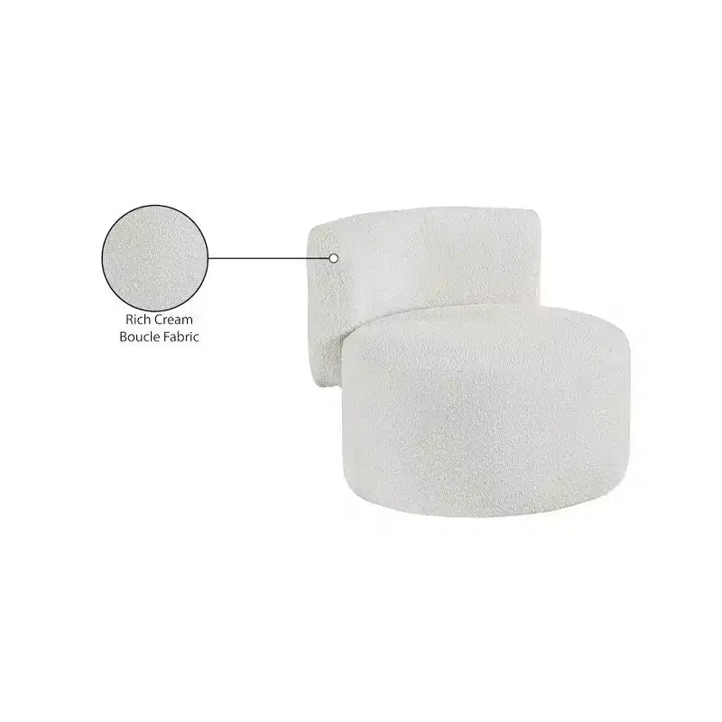 Boucle Fabric Accent Chair