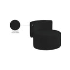 Fauteuil d'appoint en tissu bouclé