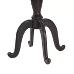 Table d'appoint style campagnard français avec plateau octogonal et effet bois