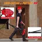 Étau de tuyauterie, support trépied capacité 1/8''-6'' - Pieds en acier pliables pour la coupe, le cintrage et le filetage de tuyaux, pour tuyauteurs et plombiers