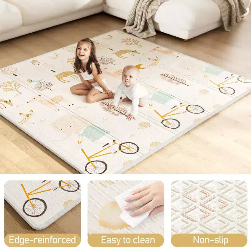 Baby Playpen with Mat 59 x59 In Playpen for Babies and Toddlers, Indoor & Outdoor Activity Center, Safety Baby Fence