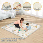 Parc bébé avec tapis 150 x 150 cm, centre d'activités intérieur et extérieur, barrière de sécurité pour bébés et tout-petits