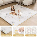 Parc bébé avec tapis 150 x 150 cm, centre d'activités intérieur et extérieur, barrière de sécurité pour bébés et tout-petits