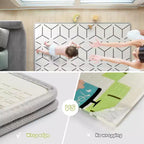 Parc bébé avec tapis 150 x 150 cm, centre d'activités intérieur et extérieur, barrière de sécurité pour bébés et tout-petits