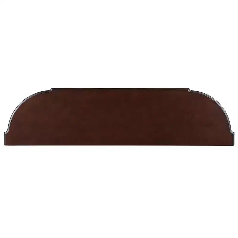 52'' Retro Curved Wood Console Table with Open Shelf and 2 Drawers for Living Room and Hallway, Espresso