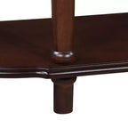 Console de 52 pouces rétro en bois incurvé avec étagère ouverte et 2 tiroirs pour salon et couloir, Espresso