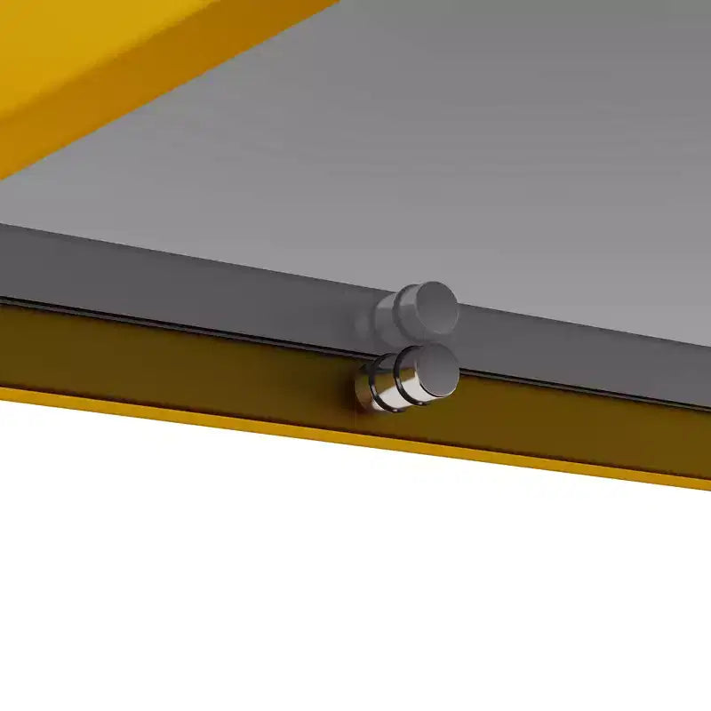 Rectangle Coffee Table with Gray Tempered Glass Top and Legs, Modern Living Room Table