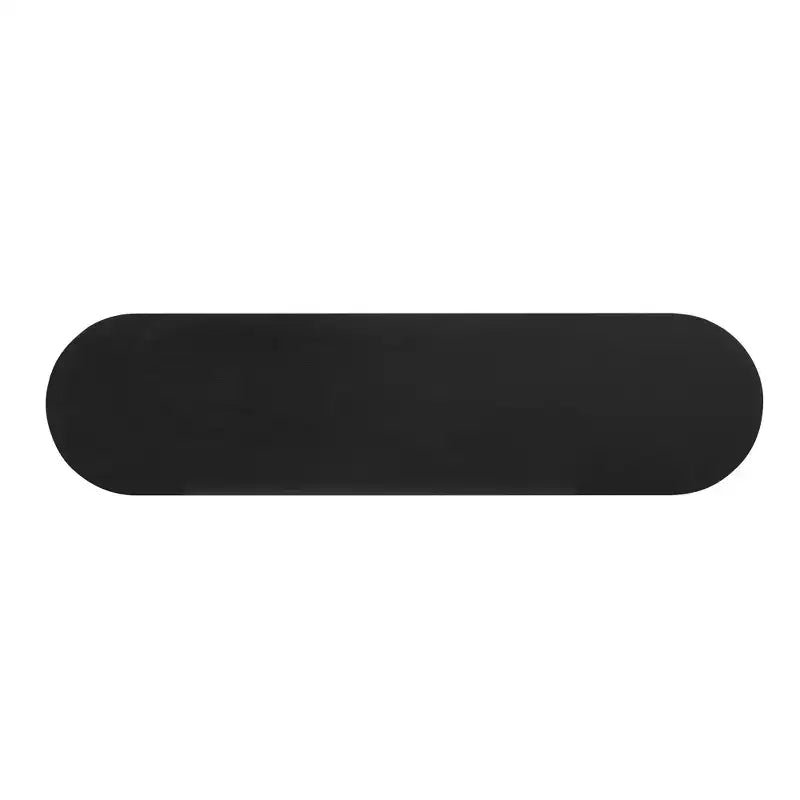 59 Long Console Table with Curved and Straight Line Design for Entrance and Living Room, Black
