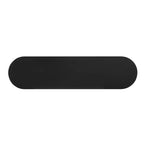 Console de 59 po de long au design incurvé et linéaire pour l'entrée et le salon, noir