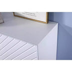 Armoire de rangement à 4 portes, commode organisatrice en MDF pour bureau à domicile, salle à manger, salon, cuisine, couloir, placard polyvalent autoportant