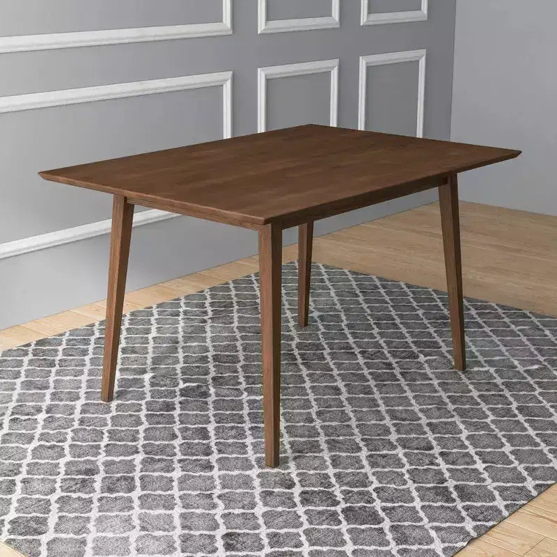 Modern Style Solid Wood Rectangular Dining Kitchen Table