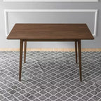 Table de salle à manger/cuisine rectangulaire en bois massif de style moderne