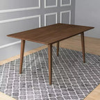 Table de salle à manger/cuisine rectangulaire en bois massif de style moderne