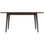 Table de salle à manger/cuisine rectangulaire en bois massif de style moderne
