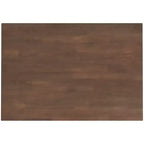 Table de salle à manger/cuisine rectangulaire en bois massif de style moderne