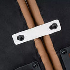 Canapé de réception rembourré avec 4 prises CA/2 ports USB/2 ports USB-C et pieds en bois de noyer avec patins réglables