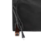 Canapé de réception rembourré avec 4 prises CA/2 ports USB/2 ports USB-C et pieds en bois de noyer avec patins réglables