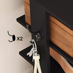 Étagère à Chaussures Mince 10 Niveaux de 157 cm de Haut avec Crochets Latéraux pour Entrée, Chambre et Placard, Peut Contenir 10 à 20 Paires