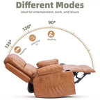 Fauteuil inclinable manuel surdimensionné, fauteuils inclinables à bascule pivotants à 360° avec chauffage et massage, fauteuil inclinable paresseux doux