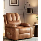 Fauteuil inclinable manuel surdimensionné, fauteuils inclinables à bascule pivotants à 360° avec chauffage et massage, fauteuil inclinable paresseux doux