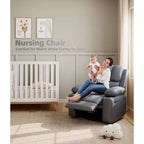 Fauteuil inclinable manuel surdimensionné, fauteuils inclinables à bascule pivotants à 360° avec chauffage et massage, fauteuil inclinable paresseux doux
