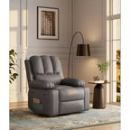 Fauteuil inclinable manuel surdimensionné, fauteuils inclinables à bascule pivotants à 360° avec chauffage et massage, fauteuil inclinable paresseux doux