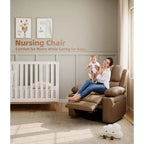 Fauteuil inclinable manuel surdimensionné, fauteuils inclinables à bascule pivotants à 360° avec chauffage et massage, fauteuil inclinable paresseux doux