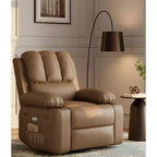 Fauteuil inclinable manuel surdimensionné, fauteuils inclinables à bascule pivotants à 360° avec chauffage et massage, fauteuil inclinable paresseux doux