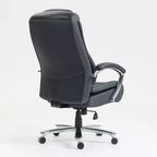 Fauteuil de bureau de direction avec surface en coton, dossier haut et roulettes, réglable en hauteur
