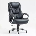 Fauteuil de bureau de direction avec surface en coton, dossier haut et roulettes, réglable en hauteur
