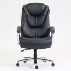 Fauteuil de bureau de direction avec surface en coton, dossier haut et roulettes, réglable en hauteur