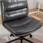 Chaise de bureau réglable en hauteur, chaise pivotante extra-large avec assise et dossier rembourrés, chaise d'ordinateur pour bureau, coiffeuse