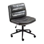 Chaise de bureau réglable en hauteur, chaise pivotante extra-large avec assise et dossier rembourrés, chaise d'ordinateur pour bureau, coiffeuse