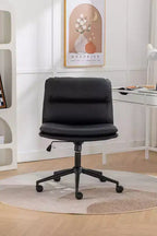 Chaise de bureau réglable en hauteur, chaise pivotante extra-large avec assise et dossier rembourrés, chaise d'ordinateur pour bureau, coiffeuse