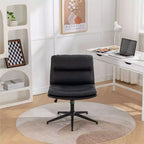 Chaise de bureau réglable en hauteur, chaise pivotante extra-large avec assise et dossier rembourrés, chaise d'ordinateur pour bureau, coiffeuse