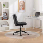 Chaise de bureau réglable en hauteur, chaise pivotante extra-large avec assise et dossier rembourrés, chaise d'ordinateur pour bureau, coiffeuse